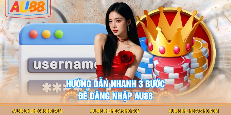 Hướng dẫn nhanh 3 bước để đăng nhập AU88